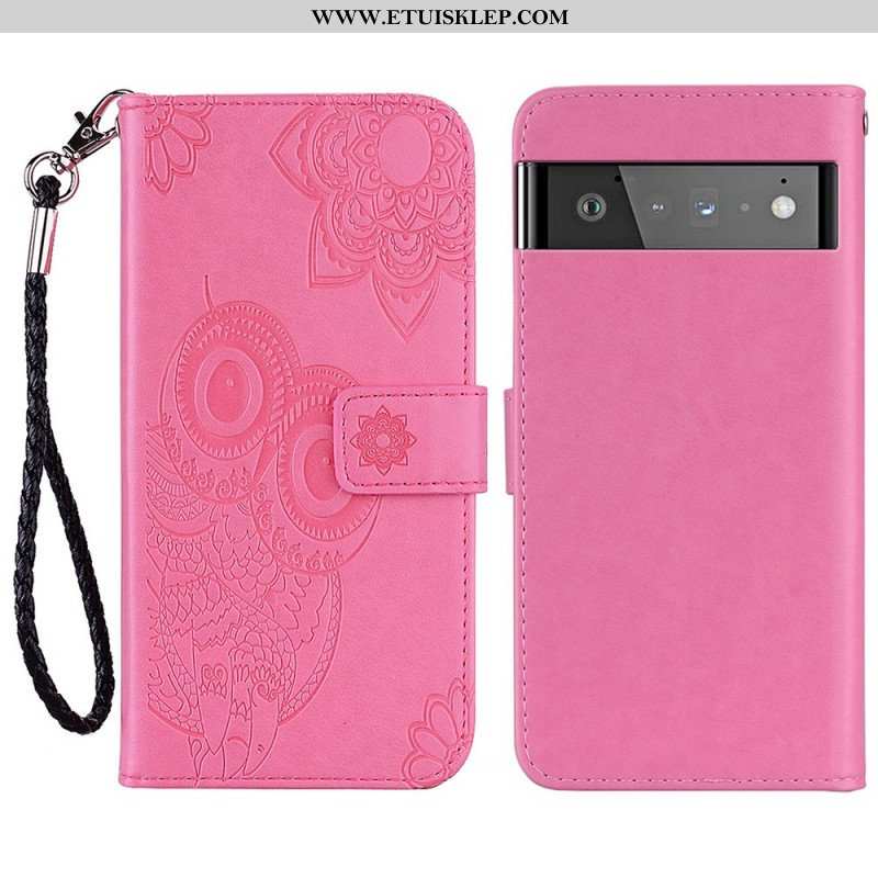 Etui Na Telefon Pokrowce do Google Pixel 6 Sowa Mandala I Smycz